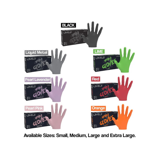 L3vel 3 Guantes De Nitrilo