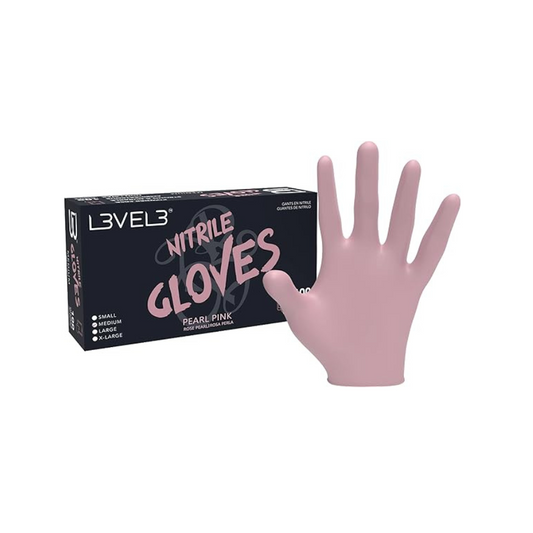 L3vel 3 Guantes De Nitrilo - Rosado, Large