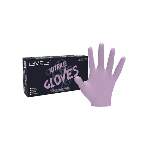 L3vel 3 Guantes De Nitrilo - Morado, Large