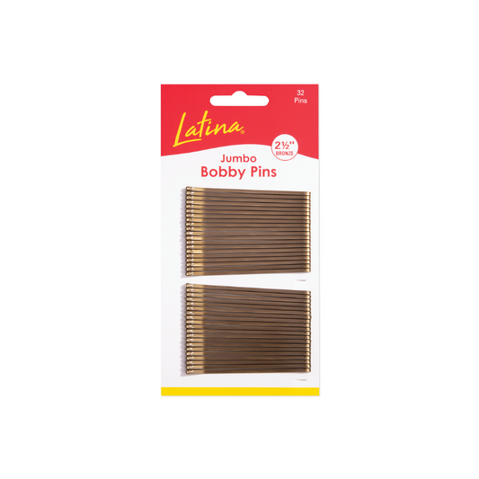 Latina Jumbo Bobby Pins 2 1/2 Bronze
